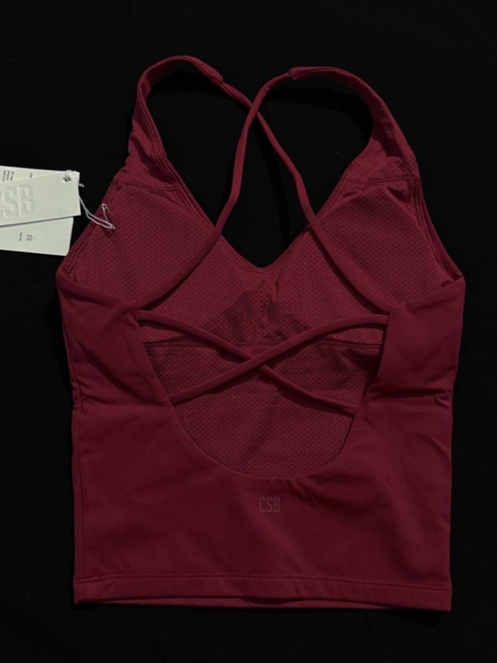 CSB Cherry workout top and leggings 2 piece set. - Picture 3 of 8